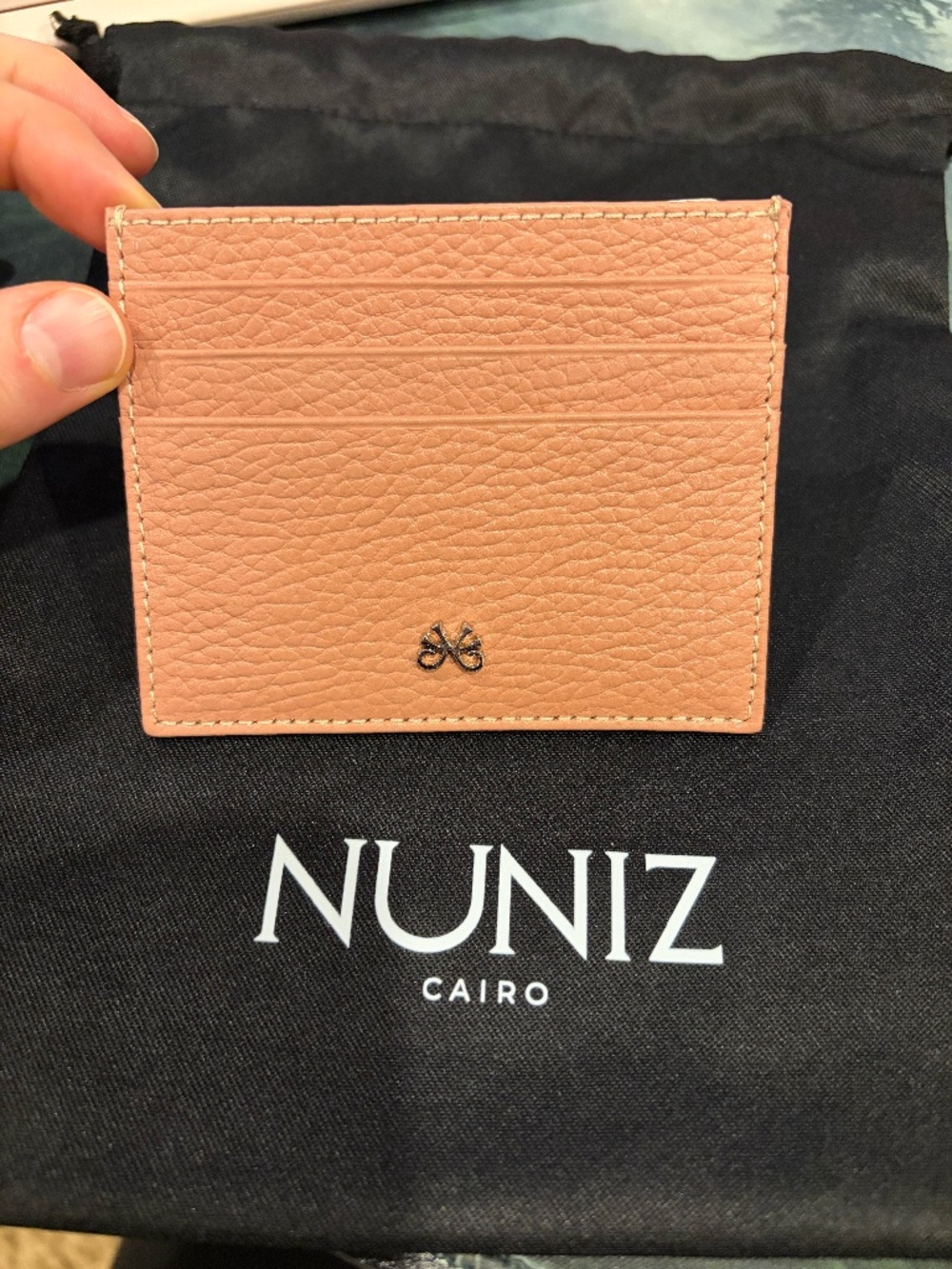 NEW Nuniz Cairo Leather Cardholder